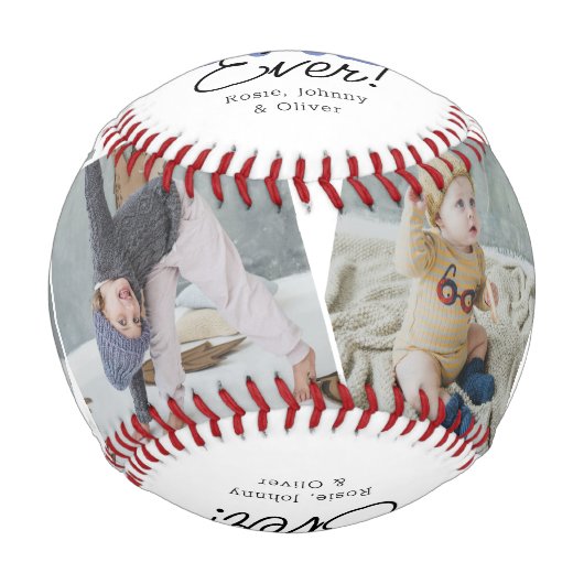 Bester Vater je Foto Baseball (Vorderseite)