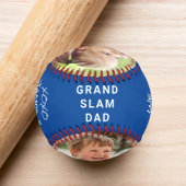 Bester Vater je Foto Blau Baseball
