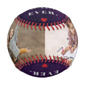 Bester Vater je Foto Collage Happy Vatertag Baseball (Vorderseite)