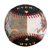 Bester Vater je Foto Collage Happy Vatertag Baseball (Vorderseite)