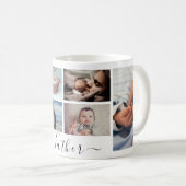 Bester Vater je Foto Collage Kaffee Tasse (VorderseiteRechts)