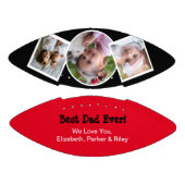 Bester Vater je Foto Collage Red Black Football (Paneele)