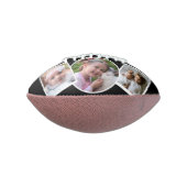 Bester Vater je Foto Collage Red Black Football (Gedreht 90)