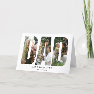Bester Vater je Foto Collage Vatertag Card Dankeskarte