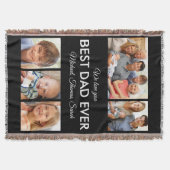 Bester Vater je Foto Collage Vatertag Decke (Vorderseite)