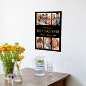 Bester Vater je Foto Collage Vatertag Foliendrucke (Ablage(Küche))