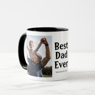 Bester Vater je Foto Collage Vatertag Geschenk Tasse
