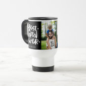 Bester Vater je Foto Collage Vatertag GIft Reisebecher (Vorderseite Links)