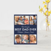 Bester Vater je Foto Collage Vatertag Karte (Gelbe Blume)