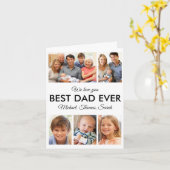 Bester Vater je Foto Collage Vatertag Karte (Gelbe Blume)