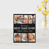 Bester Vater je Foto Collage Vatertag Karte (Gelbe Blume)