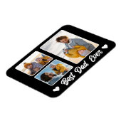 Bester Vater je Foto Collage Vathers Day Geschenk Magnet (Linke Seite)