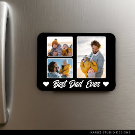 Bester Vater je Foto Collage Vathers Day Geschenk Magnet