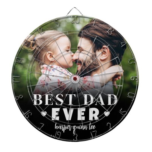 Bester Vater je Foto Dartscheibe (vorne)