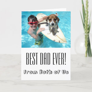 Bester Vater je! Foto faltete glückliche Vatertags Karte