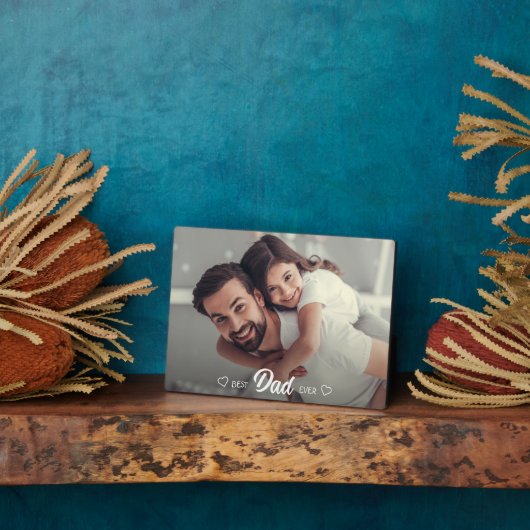 Bester Vater je Foto Fotoplatte (Seite)