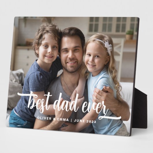 Bester Vater je Foto Fotoplatte (Seite)