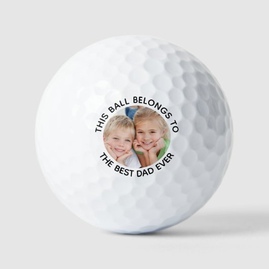 Bester Vater je Foto Golfball (Vorderseite)