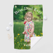 Bester Vater je Foto Golfhandtuch (Insitu)