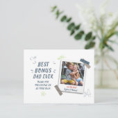 Bester Vater je Foto individuell Feiertagspostkarte (Stehend Vorderseite)