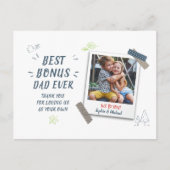 Bester Vater je Foto individuell Feiertagspostkarte (Vorderseite)