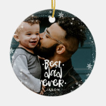 Bester Vater je Foto Individuelle Name Snowflake R