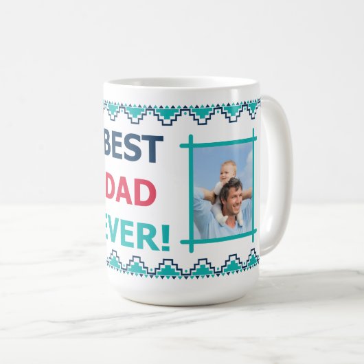 Bester Vater je Foto Kaffeetasse (VorderseiteRechts)