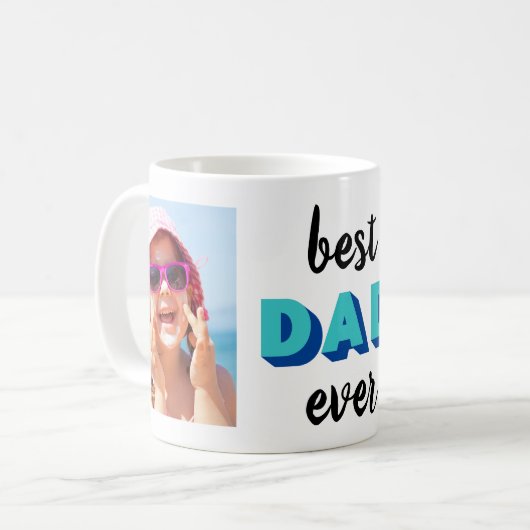 Bester Vater je Foto Kaffeetasse (Vorderseite Links)