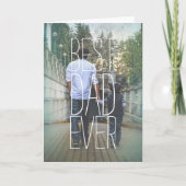 Bester Vater je Foto Karte (Vorderseite)