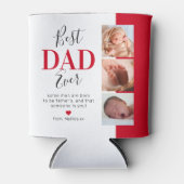 Bester Vater je Foto Keepake Dosenkühler (Vorderseite)