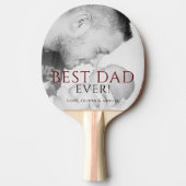 Bester Vater je Foto Keepake Vatertag Tischtennis Schläger (Vorderseite)