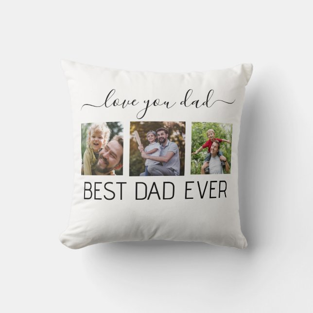 Bester Vater je Foto Kissen (Vorderseite)