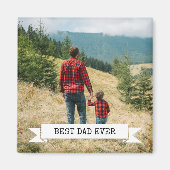 Bester Vater je Foto Magnet (Vorne)