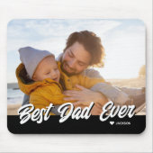 Bester Vater je Foto Name Vatertag Mousepad (Vorne)