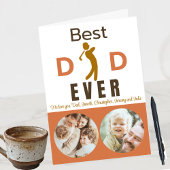 Bester Vater je Foto Niedlicher einzigartiger Tren Karte