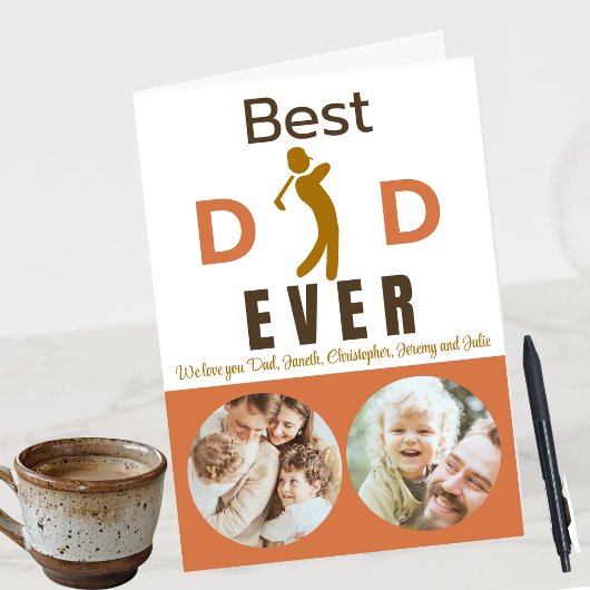 Bester Vater je Foto Niedlicher einzigartiger Tren Karte