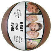 Bester Vater je Foto Personalisiert Basketball (Vertikal)