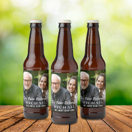Bester Vater je Foto Personalisierte Bierflasche Bierflaschenetikett
