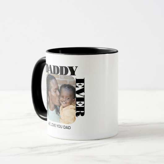 Bester Vater je Foto Personalisierter Kaffee Tasse (Vorderseite Links)