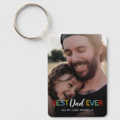 Bester Vater je Foto Schlüsselanhänger (Vorderseite)