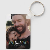 Bester Vater je Foto Schlüsselanhänger (Rückseite)
