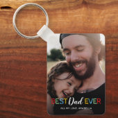 Bester Vater je Foto Schlüsselanhänger (Vorderseite)