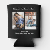 Bester Vater je Foto schwarz Dosenkühler (Rückseite)