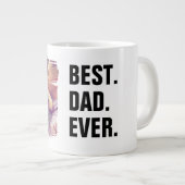 Bester Vater je Foto Scribble Frame Personalisiert Jumbo-Tasse (Vorderseite Rechts)