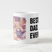 Bester Vater je Foto Scribble Frame Personalisiert Jumbo-Tasse (Vorderseite)