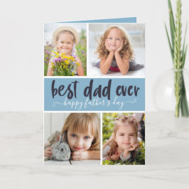 Bester Vater je Foto Vatertag Karte