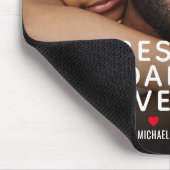 Bester Vater je Foto Vatertag Mousepad (Ecke)