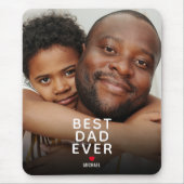 Bester Vater je Foto Vatertag Mousepad (Vorne)