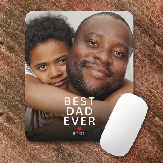 Bester Vater je Foto Vatertag Mousepad