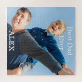 Bester Vater je Foto Vatertag Puzzle (Horizontal)